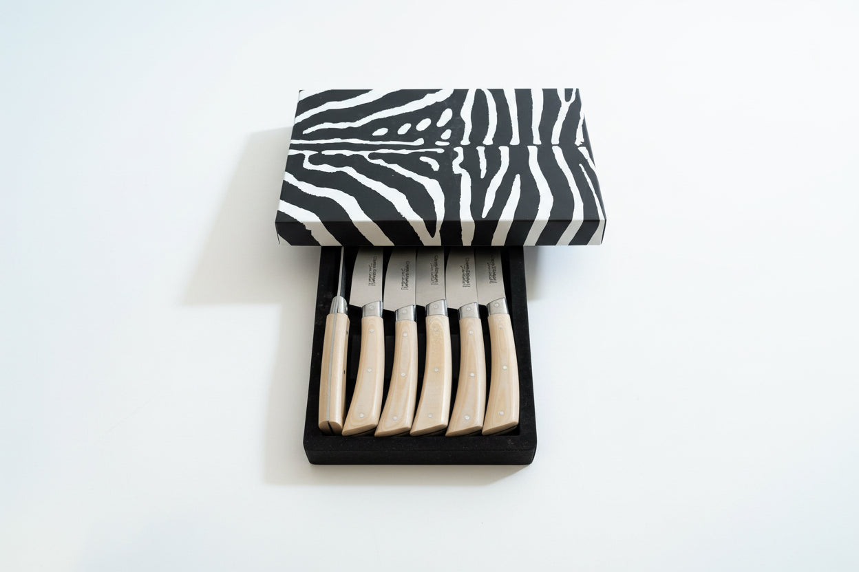 Set Christian Etchebest par Jean Dubost – Manche Micarta