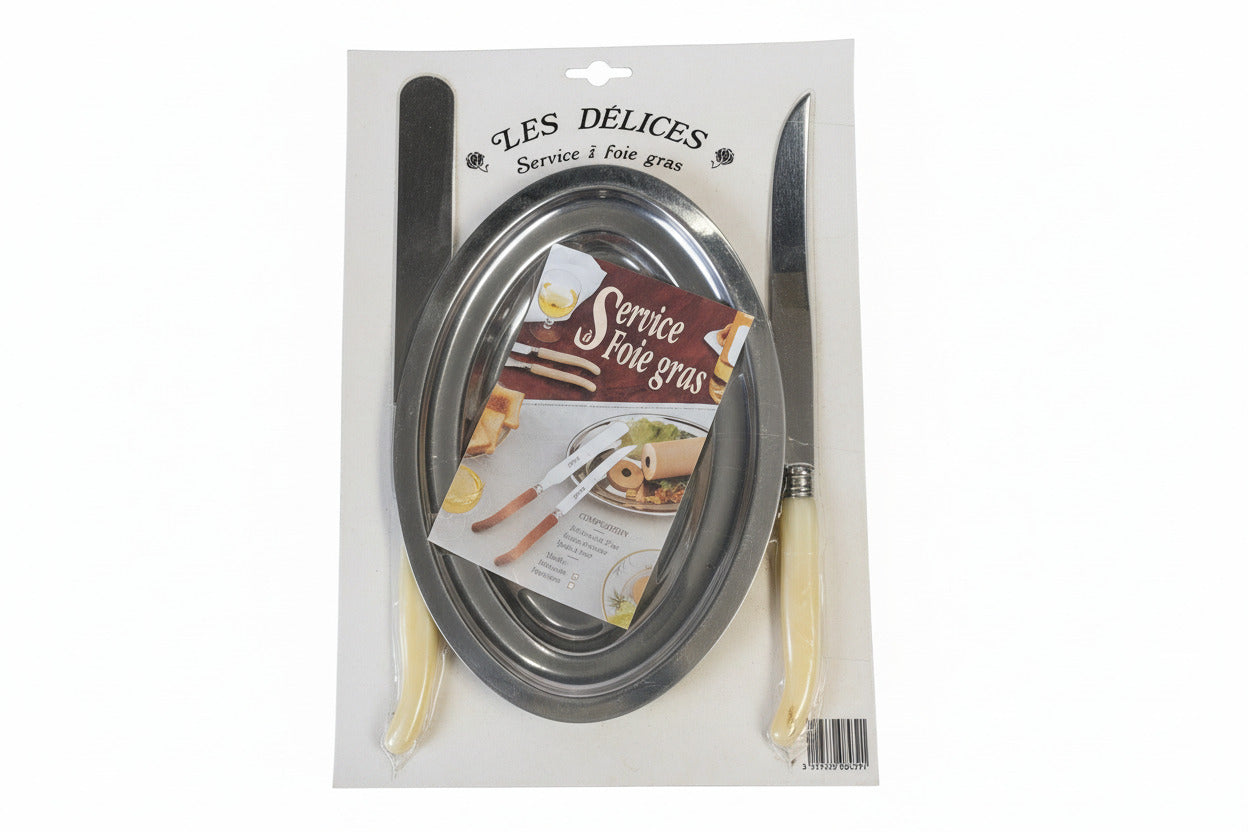 Plat à servir pour foie gras