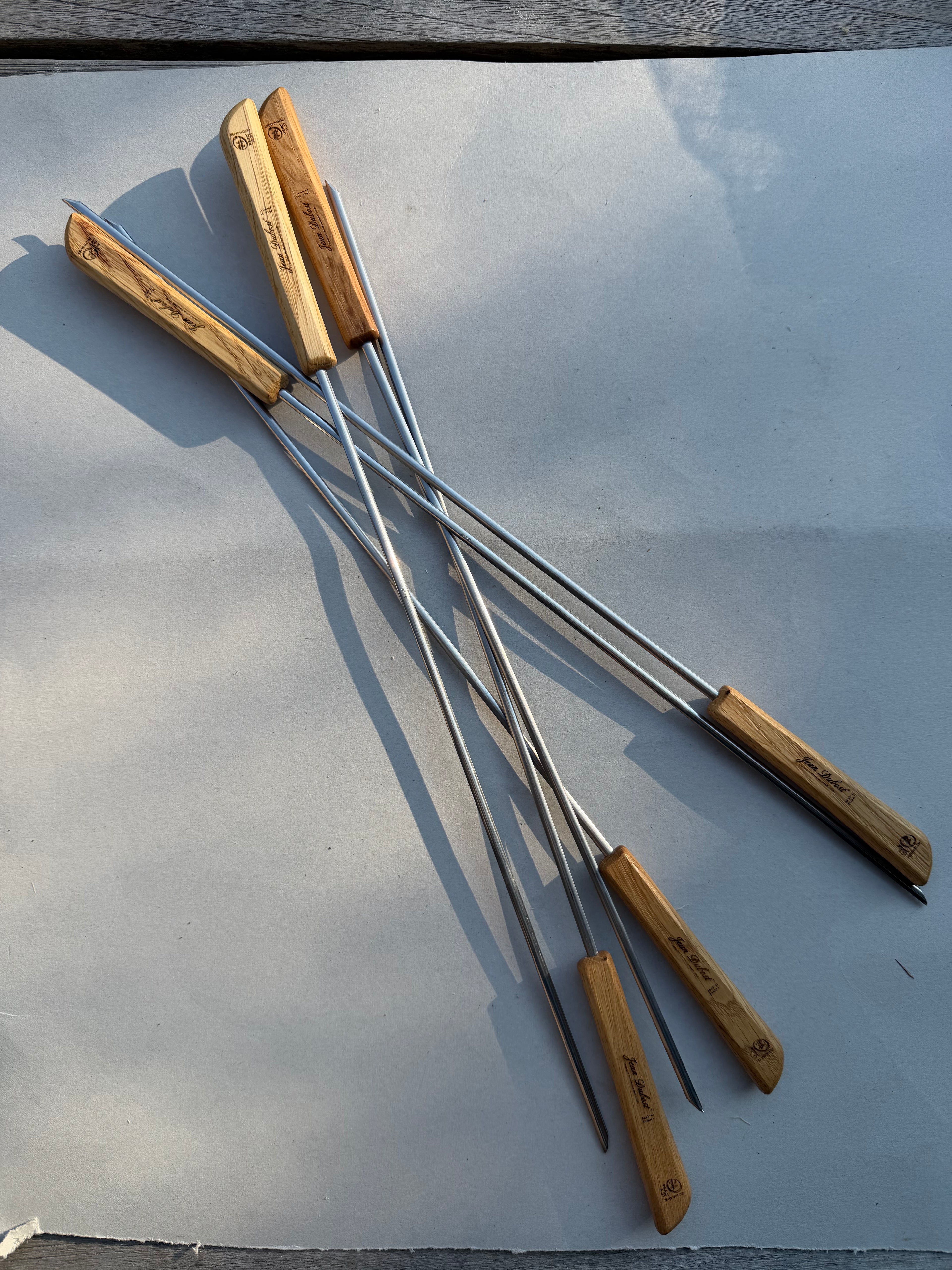 Pics à brochettes - bois & inox