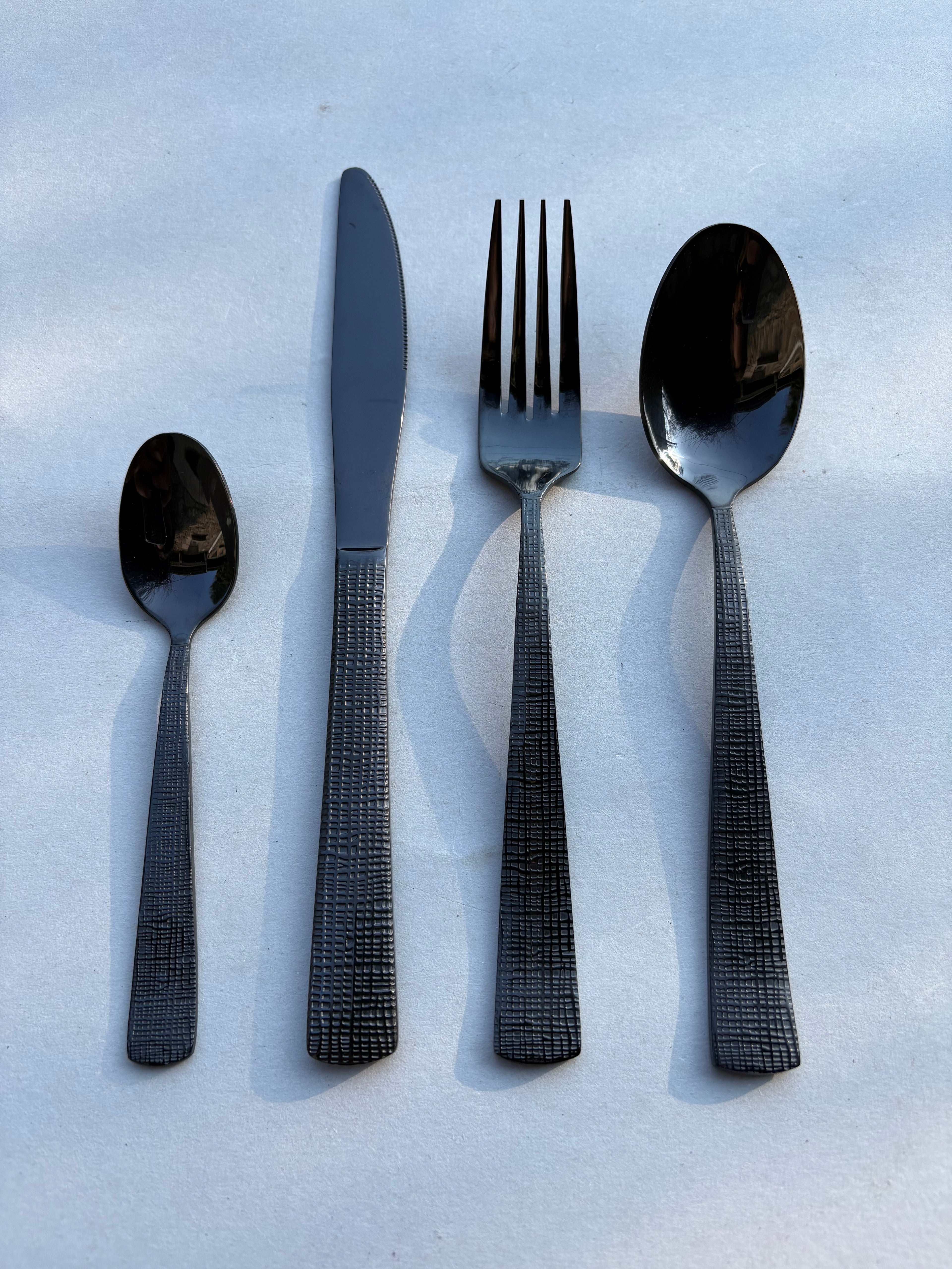 Ménagère inox - Noir