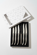 Laguiole 6 2mm Couteaux à Steak Guillochés - inox
