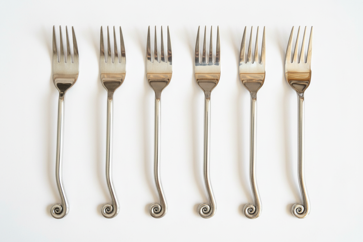 fourchettes vintage acier inox